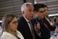 Leonardo Laso, secretario general de Comunicación de la Presidencia de la República, lideró el diálogo en Quito