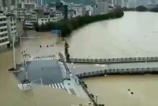 Graves inundaciones se registran en Guangdong, una de las provincias del país asiático.