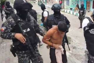 Un aprehendido por terrorismo en Puerto Limón, Esmeraldas