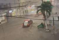 Lluvias provocan inundaciones en Chone, Manabí
